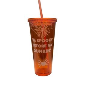 Dunkin' Glow in the Dark 24oz Orange Tumbler Limited Edition Halloween 2022